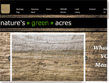 Tablet Screenshot of naturesgreenacres.com